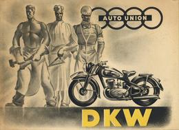 Motorrad Oldtimer Auto Union Broschüre 1939 I-II (fleckig) - Motorräder
