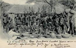 Kolonien Deutsch Südwestafrika Ovambos Stpl. Omaruru 1.11.06 I-II Colonies - Storia