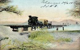 Kolonien Deutsch-Südwestafrika Eisenbahn Brücke Bei Osanna Stpl. Keetmanshoop 4.7.06 I-II Chemin De Fer Colonies - Storia