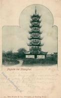 Kolonien Kiautschou Pagode Bei Shanghai Stpl. K.D. Feldpostexped. Des Ostasiatischen Expeditionscorps 3.5.  I-II Colonie - Storia