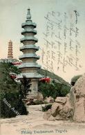 Kolonien Kiautschou Peking Yuichuansan Pagoda Stpl. Tientsin 27.3.09 I-II Colonies - Storia