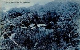 Kolonien Kiautschou Tempel Waldfrieden Lauschan 1910 I-II (Marke Entfernt) Colonies - Storia