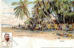 Kolonien Togo Marktplatz In Klein-Popo Litho I-II Colonies - Geschiedenis
