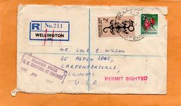 New Zealand 1962 Registered Cover Mailed - Cartas & Documentos