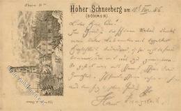 Vorläufer 1886 Hoher Schneeberg Böhmen II (Stauchung, Mittelbug Briefträgerfaltung) - Ohne Zuordnung
