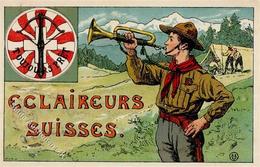 Pfadfinder Schweiz Künstlerkarte I-II Scoutisme - Scoutismo
