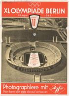 Olympiade 1936 Berlin Photowegweiser Agfa Mechanik-Drehkarte I-II (keine Ak) - Juegos Olímpicos