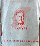 Olympiade Berlin Buch Völkischer Beobachter Sonderausgabe Maxi-Format 53,5 X 45 Cm Sehr Viele Abbildungen II (Umschlag B - Giochi Olimpici