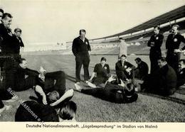 Fußballmannschaft Malmö Schweden Deutsche Nationalmannschaft Mit Sepp Herberger I-II - Calcio