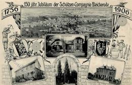 Schützenfest Bleicherode (O5502) 150 Jähr. Jubiläum Der Schützen Compagnie 1906 I-II (Klebereste RS) - Tiro (armi)