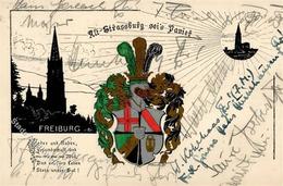 Studentika Alt Strassburg Sei's Panier Wappen I-II - Non Classés