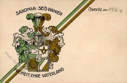 Studentika Chemnitz (O9000) Saxonia Sei's Panier 1914 I-II - Non Classificati