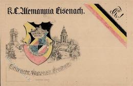 Studentika Eisenach (O5900) K. C. Alemannia I-II - Non Classificati