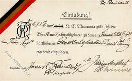 Studentika Eisenach (O5900) K. C. Alemannia I-II - Non Classificati