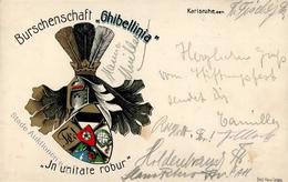 Studentika Karlsruhe (7500) Burschenschaft Ghibellinia 1914 I-II - Ohne Zuordnung