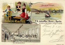 Berlin (1000) Bären Kaffee  Werbe AK 1899 I- - Weltkrieg 1914-18