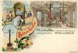 Berlin (1000) Bären Kaffee Werbe AK 1899 I- - Guerra 1914-18