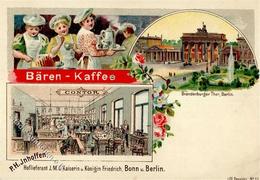 Berlin (1000) Bären Kaffee Werbe AK I- - Guerra 1914-18