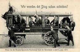 Berlin (1000) Gruss Von Der Grossen Karnevals Gesellschaft Klub Der Rheinläder Zu Berlin 1903 I-II Montagnes - Guerra 1914-18