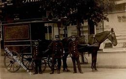 Berlin Friedrichshain (1000) Langestr. 80 Firma J. Mertens Kutsche Foto-Karte I-II - Guerra 1914-18