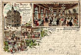 Berlin Mitte (1000) Gasthaus Brauerei Schultheiß Behrenstr. 49  Vorläufer 1896 I-II - Weltkrieg 1914-18