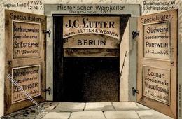 Berlin Mitte (1000) Historischer Weinkeller 1811 J. C. Lutter  Charlottenstr. 49  Werbe AK 1904 I-II - Guerra 1914-18