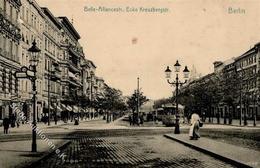 Kreuzberg (1000) Belle-Alliance-Str. Kreuzbergstraße Straßenbahn 1907 I-II (Ecken Abgestoßen) - Guerra 1914-18