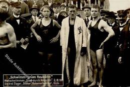 Neukölln (1000) Schwimm-Union Foto AK I-II - Guerra 1914-18