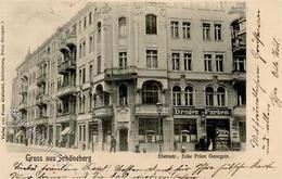 Schöneberg (1000) Ebersstr. Ecke Prinz Georgstr. Drogen U. Farbenhandlung 1906 I-II (fleckig) - Guerra 1914-18