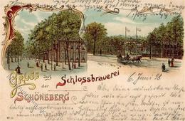 Schöneberg (1000) Schlossbrauerei  Lithographie 1898 I-II - Guerra 1914-18