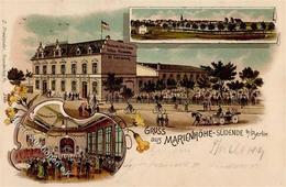 Tempelhof (1000) Südende Gasthaus Schloss Marienhöhe W. Gansewig  1902 I-II - Guerra 1914-18
