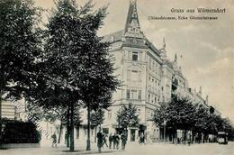 Wilmersdorf (1000) Uhlandstraße Güntzelstraße Straßenbahn  1910 I-II (Ecken Abgestoßen) - Guerra 1914-18