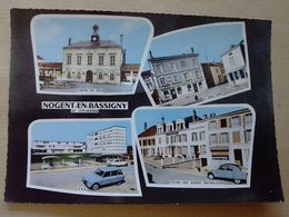 52  NOGENT  EN  BASSIGNY   4  VUES  ( AUTOMOBILES  2CV  - AMI 8  CITROEN ) - Nogent-en-Bassigny