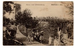 CPA Blaesheim 67 Bas Rhin Vendanges Tour Gloeckelsheim Gruss Vom Glöckelsberg Bläsheim éditeur Muller écrite 1918 - Andere & Zonder Classificatie