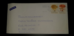 Isolated SVERIGE SWEDEN Svezia 2015 Mushroom Mushrooms Used Cover Letter - Lettres & Documents