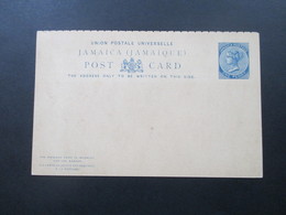 Jamaica GB Kolonie Ganzsache Um 1890 Ungebraucht! Antwortkarte?! - Jamaïque (...-1961)