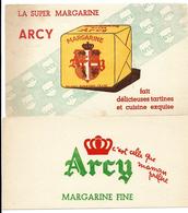 LOT 2 Buvards - MARGARINE ARCY - C'est Celle Que Maman Préfère - Leche