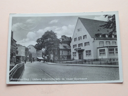 WEIDENAU-SIEG / Untere FRIEDRICHSTRASSE M. Neuer Sparkasse ( Cramers ) Anno 1950 ( Voir Photo ) ! - Siegen