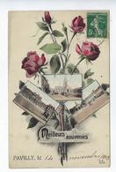 CPA - 76 - Pavilly - Meilleurs Souvenirs - 1908 - Église - Hôtel De Ville - Place Du Marché - Marché - Pavilly
