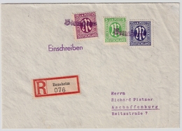 1945 ,Not-Stp. " Bensheim ", Reko!,  #a950 - Cartas & Documentos