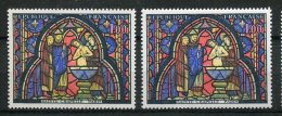 8327 FRANCE N° 1492**Variété : Chasuble Jaune Au Lieu De Verte  + Normal (non Répertoriée)  1966   TTB - Neufs