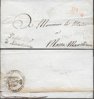 Lettre Sans Correspondance De 114 SIENNE Du Préfet Dép De L'Ombrone Pour Le Maire De Massa Marittima En Toscane - 1792-1815 : Departamentos Conquistados