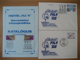 Ungarn 1988- 3 Belege Vom Musikfestival FILA 88 - Covers & Documents