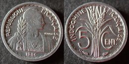 INDOCHINE Très Rare Et étrangement Peu Cotée 5 Cent 1946 B  SUP/ UNC   PORT OFFERT - Autres – Asie