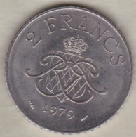 MONACO . 2 FRANCS 1979  RAINIER III - 1960-2001 Neue Francs