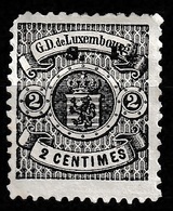 Luxembourg 1881 Dienstmarke Mi.28 II Gezahnt 12,5:12 Ongestempeld, Breiter Type II - Postage Due