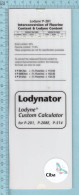 Regle Calcul - Ciba , Lodinator, Lodyne Custom Calculator, Intercoversion Of Fluorine Content & Lodyne Content, Rule - Other & Unclassified