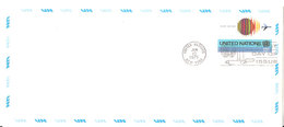United Nations Jan 10. 1975 Airmail Envelope With Preprinted Stamp Mi , FDC - Lettres & Documents