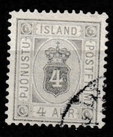 Iceland Dienstmarke 1900 Mi. Dienst 9 (12.75)  LUXE Used - Officials