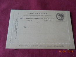Carte-Lettre (corps Expeditionnaire De Madagascar) - Lettres & Documents